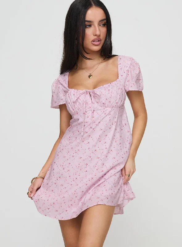 Jaxton Mini Dress Pink Multi