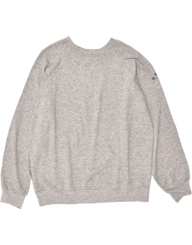 CHAMPION Mens Sweatshirt Jumper Large Grey Acrylic